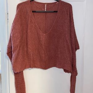 Free people women’s cropped sweater